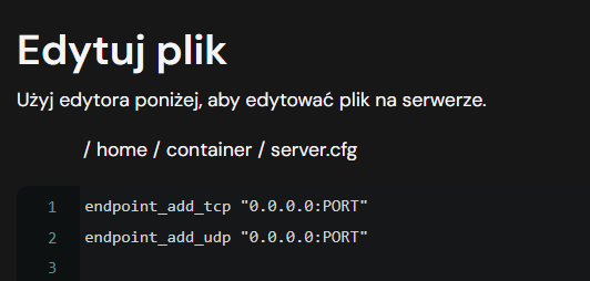 Ustawianie endpointów