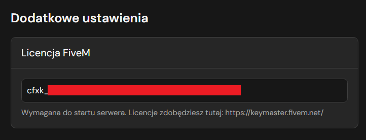 Ustawianie w zakładce Parametry startowe
