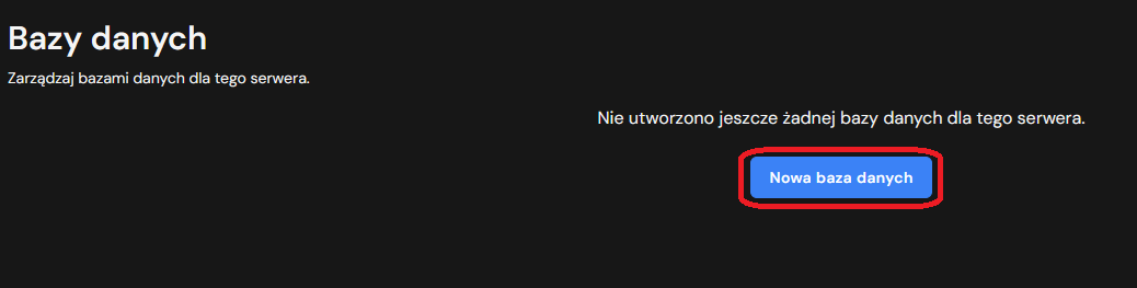 Nowa baza danych