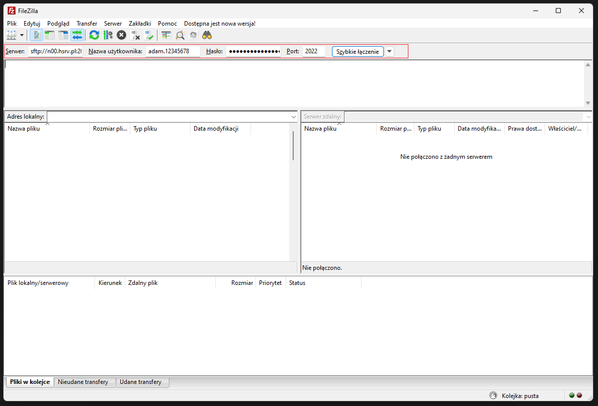 Program FileZilla
